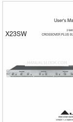 Alto X23SW Посібник користувача