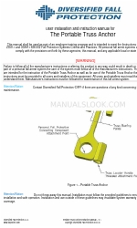 Diversified Fall Protection Portable Truss Anchor Instalasi pengguna