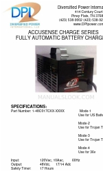 Diversified Power International Accusense Charge  1-48C017C Series Manuale di istruzioni