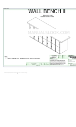 DIVERSIFIED SPACES WALL BENCH II MA6 Series Інструкція з монтажу Посібник з монтажу