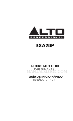 Alto Professional SXA28P Skrócona instrukcja obsługi