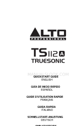 Alto Professional TRUESONIC TS112A 빠른 시작 매뉴얼