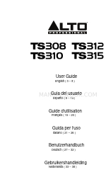 Alto Professional TS315 사용자 설명서