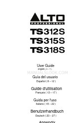 Alto Professional TS312SXUS 사용자 설명서