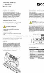 Cameo CLZW600IMP Istruzioni per il montaggio