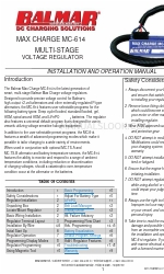 Balmar MAX CHARGE MC-614 Installations- und Betriebshandbuch