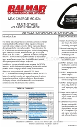 Balmar Max Charge MC-624 Instrukcja instalacji i obsługi
