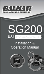 Balmar SG210 Installation & Operation Manual