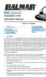 Balmar Max Charge MC-612 Manual de instalação e operação