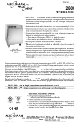 Alto-Shaam 2800/S-RTM Teknik Özellikler