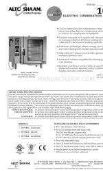 Alto-Shaam Combitherm 10-10ES S-Control 사양 시트