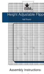Balt Height Adjustable Flipper Half Round 90178 Instrucciones de montaje