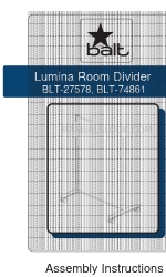 Balt Lumina Room Divider BLT-27578 Instruções de montagem