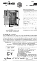 Alto-Shaam COMBITOUCH SERIES 20 20ESG Hoja de especificaciones