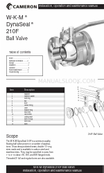 Cameron W-K-M DynaSeal 210F Installation, Operation And Maintenance Manual