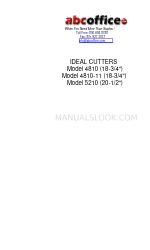 ABC Office Ideal Cutter 4810 Panduan Pengguna