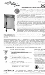 Alto-Shaam Halo Heat 500-TH/III Teknik Özellikler