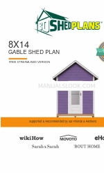 3DSHEDPLANS 8X14 GABLE SHED PLAN Handmatig