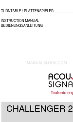 Acoustic Signature CHALLENGER 2018 Manual de instruções