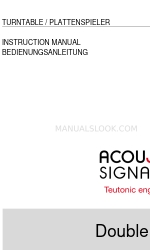 Acoustic Signature Double X Manual de instruções