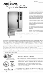 Alto-Shaam quickchiller QC-40 Specification Sheet