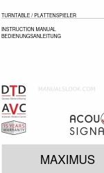 Acoustic Signature MAXIMUS Neo Instruction Manual