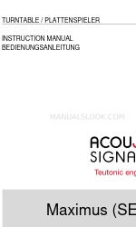 Acoustic Signature Maximus SE 取扱説明書