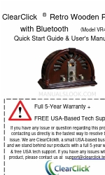 ClearClick VR44 クイックスタートマニュアル＆ユーザーマニュアル