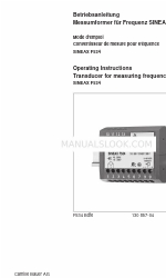 Camille Bauer SINEAX F534 Operating Instructions Manual