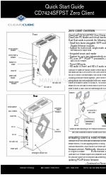 ClearCube CD7424SFPST Manuel de démarrage rapide