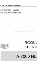 Acoustic Signature TA-7000 NEO Instrukcja obsługi