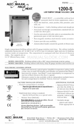 Alto-Shaam HALO HEAT 1200-S/HD Specification Sheet