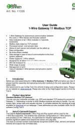 esera automation 1-Wire Gateway 11 Modbus TCP Kullanıcı Kılavuzu