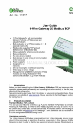 esera automation 1-Wire Gateway 20 Modbus TCP Benutzerhandbuch