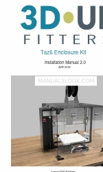 3DUpFitters Taz6 Enclosure Kit Installationshandbuch