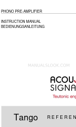 Acoustic Signature Tango Reference Manual de instruções