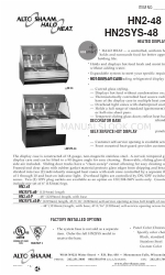 Alto-Shaam HALO HEAT HN2SYS-48/P 사양 시트