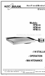 Alto-Shaam HFM-48 Instalación Funcionamiento y mantenimiento