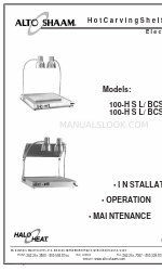 Alto-Shaam Hot Carving Shelf 100-HSL/BCS-2 설치, 운영 및 유지보수 매뉴얼