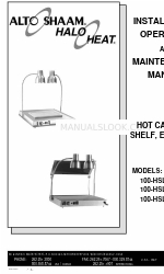 Alto-Shaam Hot Carving Shelf 100-HSL/BCS-2 설치, 운영 및 유지보수 매뉴얼