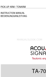 Acoustic Signature TA-7000 Manual de instruções