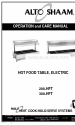 Alto-Shaam HALO HEAT 200-HFT Manual de uso y mantenimiento