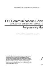 ESI ESI-100 Programming Manual