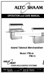 Alto-Shaam ITM-72 Bedienings- en onderhoudshandleiding