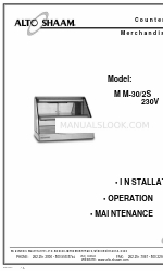 Alto-Shaam MM-30/2S Installatie, bediening en onderhoud