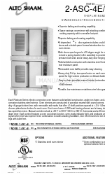 Alto-Shaam 2-ASC-4E/STK Especificaciones