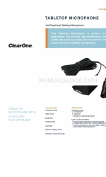 ClearOne TableTop Scheda tecnica