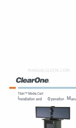 ClearOne Titan Media Cart Manuale di installazione e funzionamento