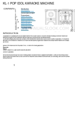 ACOUSTIC SOLUTIONS KL-1 POP IDOL Manual del usuario