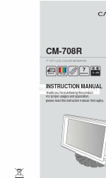 Camos CM-708R Instruction Manual